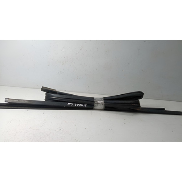 Kit Pestana Borracha Direita Fiat Strada 2019 Original  Preto