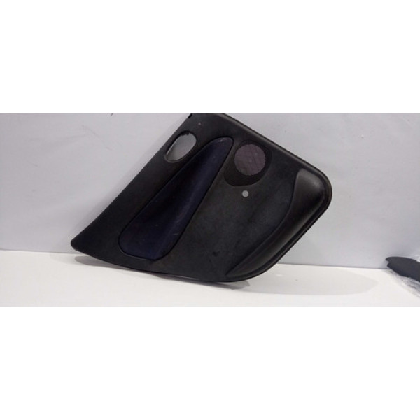 Forro Porta Traseira Esquerda Peugeot Original Azul E Preto