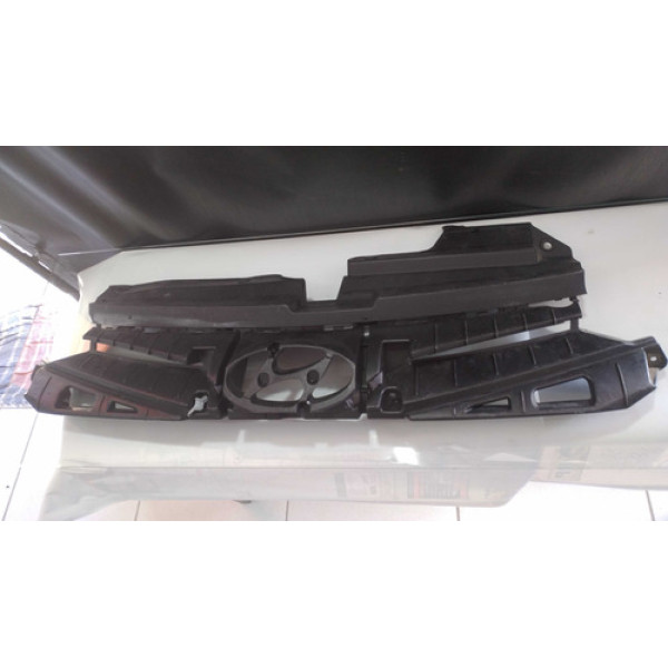 Suporte Grade Dianteira Hb20 Hyundai 2012 A 2015 Original Preto Plástico