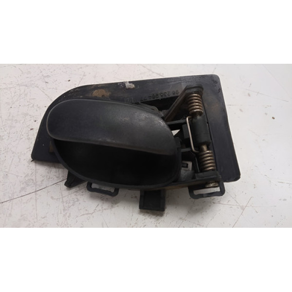 Maçaneta Interna Dianteira Esquerda Peugeot 207 Original Preto Dianteira
