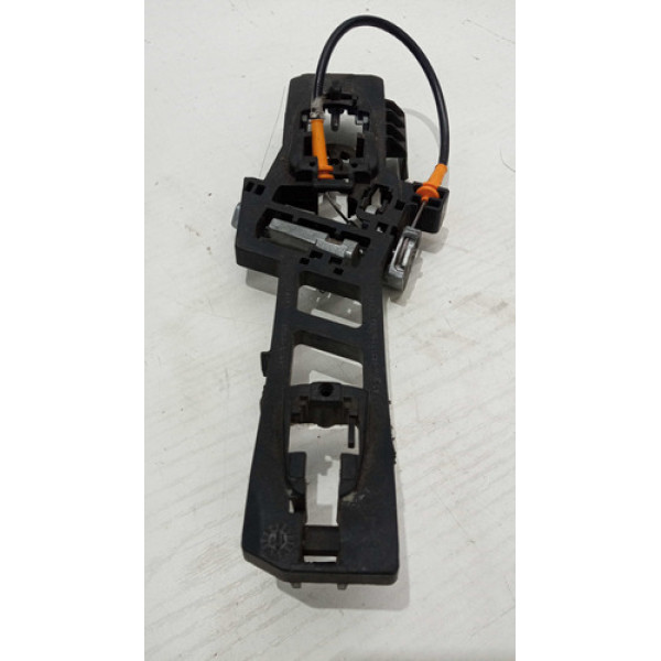 Suporte Maçaneta Traseiro Ext Direi Ford 2013 A 2020 Preto Dianteira