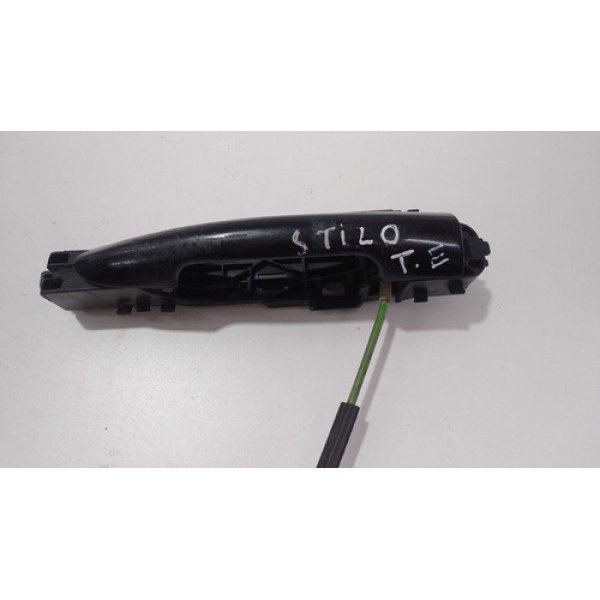 Maçaneta Traseira Esquerda Fiat Stilo Sporting 2010 Preto Traseira