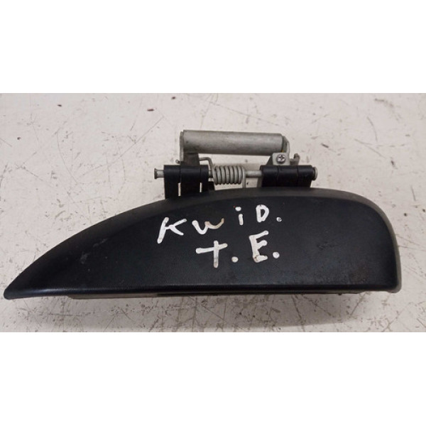 Maçaneta Externa Traseira Esquerda Kwid 2017 A 2021 Original Preto Traseira
