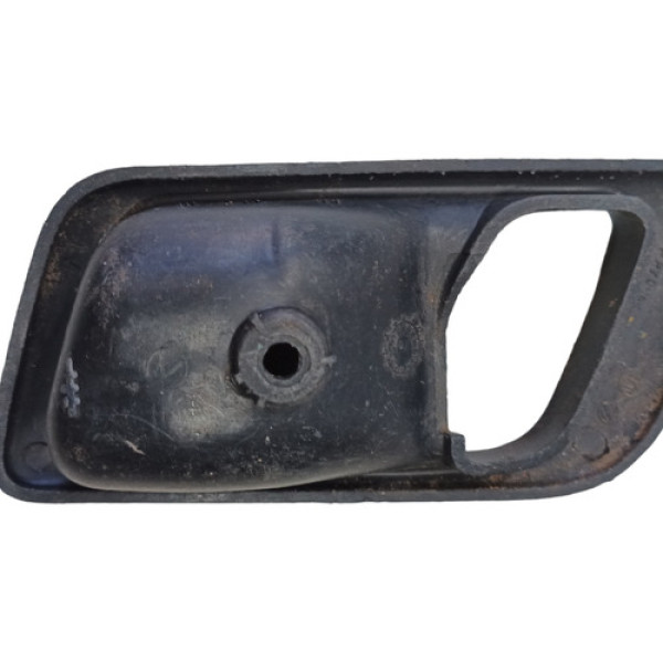 Moldura Maçaneta Interna Esquerdo Sie Fiat Palio 2007 A 2012 Preto Dianteira