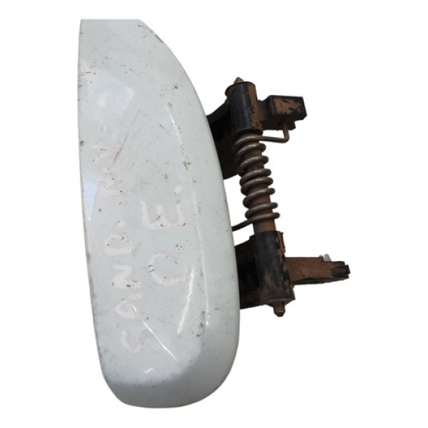 Maçaneta Externo Renault Sandero Dianteiro Esquerdo 2015 Branco Dianteira