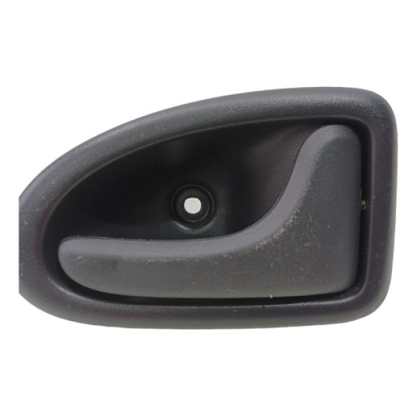 Maçaneta Interna Dianteiro Direito Renault Clio 2000 A 2014 Preto Dianteira