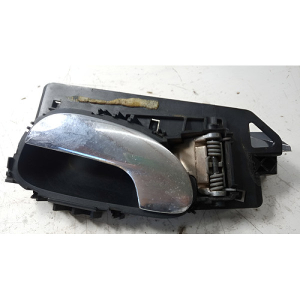 Macaneta Interna D Esq  Peugeot 307 2010 Original  Preto Dianteira