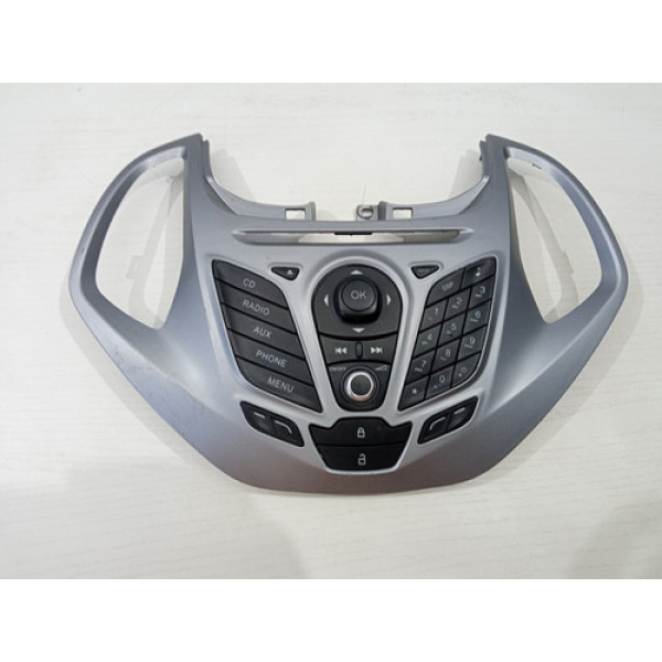 Comando Rádio Ford Ka 2018 E3b518k811db Preto E Prata
