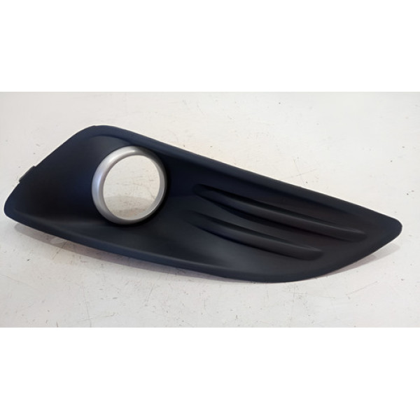 Moldura Esq Grade Milha New Fiesta 13 14 A 19 Aro Prata Preto Esquerdo