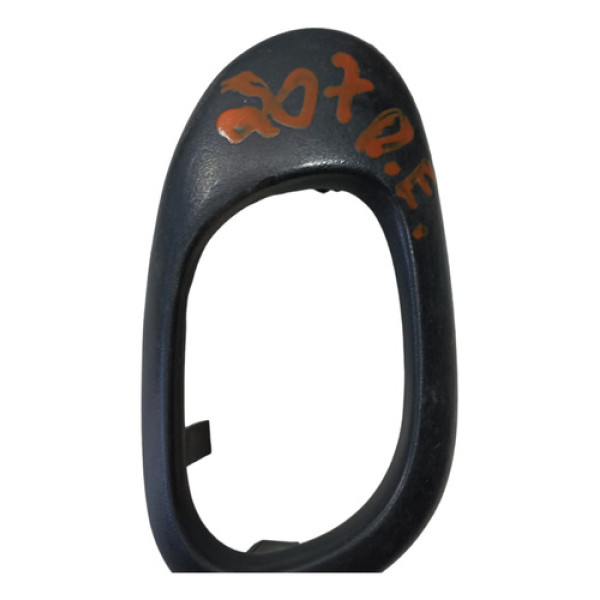 Moldura Maçaneta Interna Esquerdo La Peugeot 206 2002 A 2010 Preto Dianteira