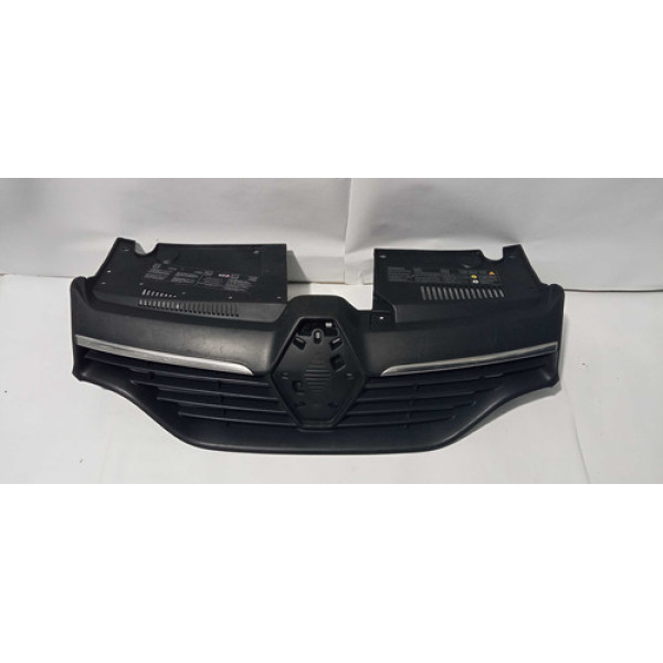 Grade Dianteira Central Renault Sandero /logan 14/20 Preto