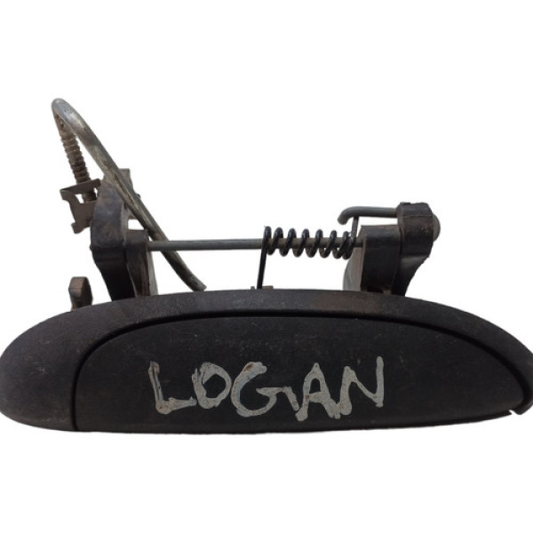 Maçaneta Externa Dianteiro Renault Logan 2003 A 2014 Preto Dianteira