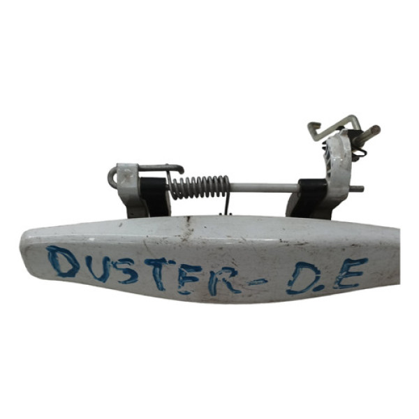 Maçaneta Externa Esquerdo Traseiro Duste Renault 2011 A 2020 Branco Dianteira