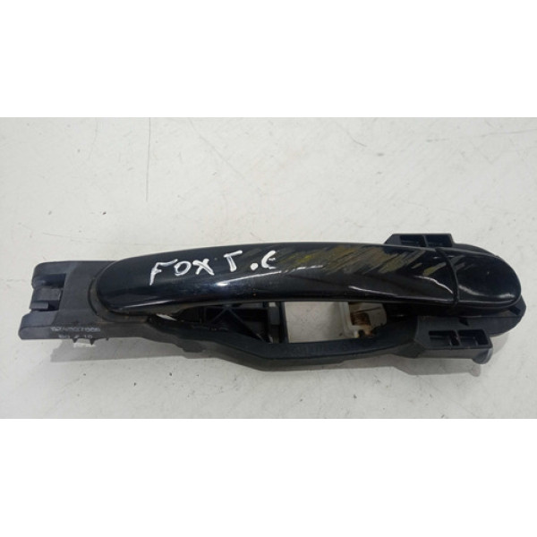 Macaneta Externa Esquerdo Traseiro Diante Vw Fox 2013 A 2019 Preto Traseira