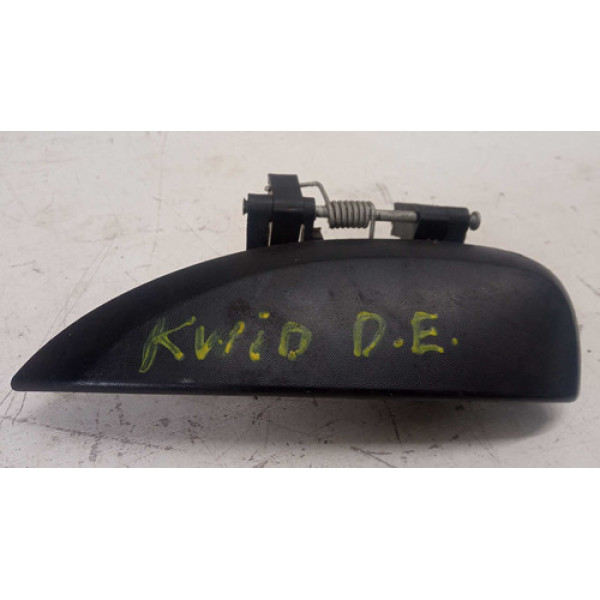 Maçaneta Externa Diant Esquerdo Kwid 2017 2022 Original Preto Dianteira