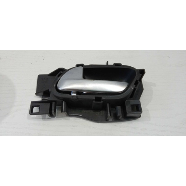 Maçaneta Interna Esquerdo Citroen Peugeot 208 2014 A 2019 Prata