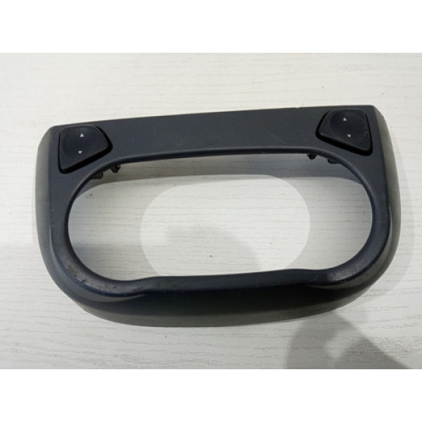 Moldura Central Painel Botão Uno Vivace Preto