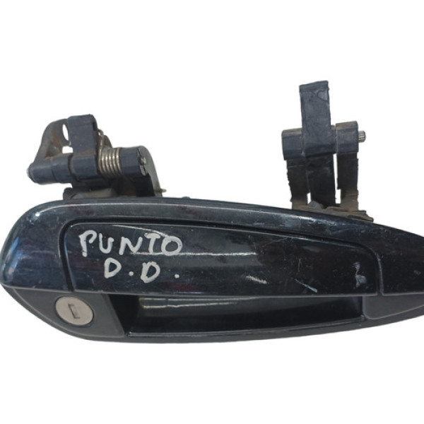 Maçaneta Externa Dianteiro Traseiro D Fiat Punto 2008 A 2016 Preto Dianteira