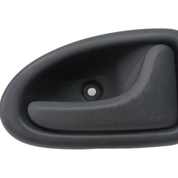 Maçaneta Interna Dianteiro Direito Renault Clio 2000 A 2014 Preto Dianteira