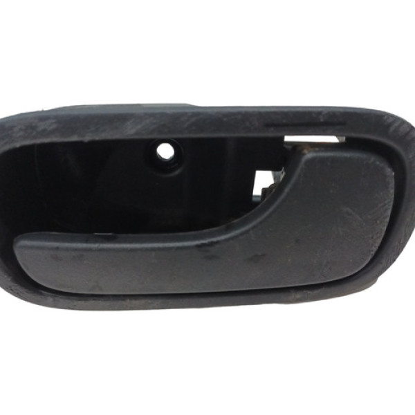 Maçaneta Interna Dianteiro Direito Lado Fiat Uno 2010 A 2021 Preto Dianteira