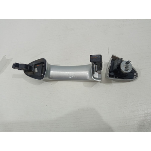 Maçaneta Externa Traseira Esquerda Ecosport 2013/ 8a61a22042 Prata Traseira