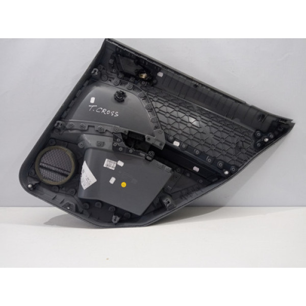 Forro Porta Traseiro Esquerdo Vw T-cross 2gp868009 Cinza E Preto
