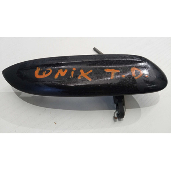 Maçaneta Externa Direito Traseiro Gm Onix Prisma 2010 A 2019 Preto Traseira