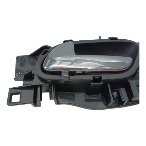 Maçaneta Interna Dianteiro Esquerdo T Citroen C3 2011 A 2021 Cromado Dianteira