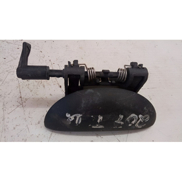 Maçaneta Externa Porta Tras Dir Peugeot 206 2001 09 Original Preto Traseira