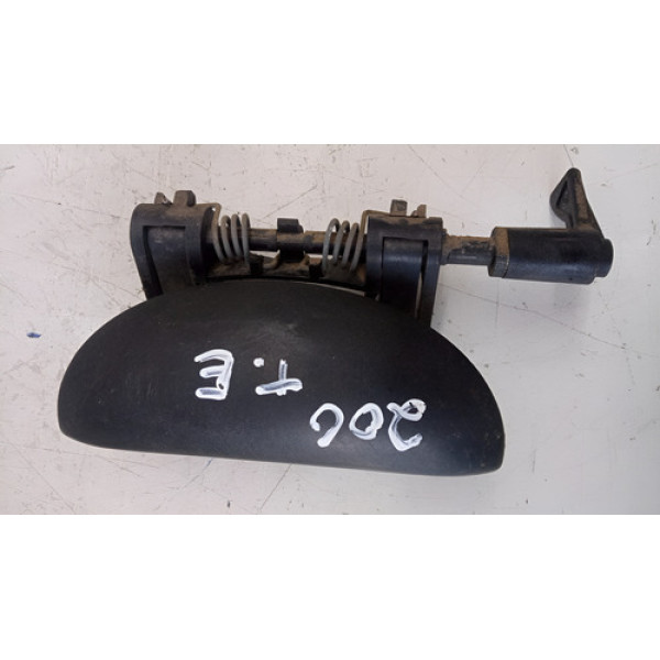 Maçaneta Externa Traseira Esquerdo Peugeot 206 2007 Original - Preto - Traseira