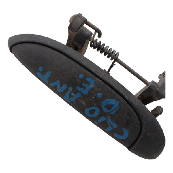 Maçaneta Externa Esquerdo Traseiro Renault Clio 2000 A 2016 Preto Dianteira