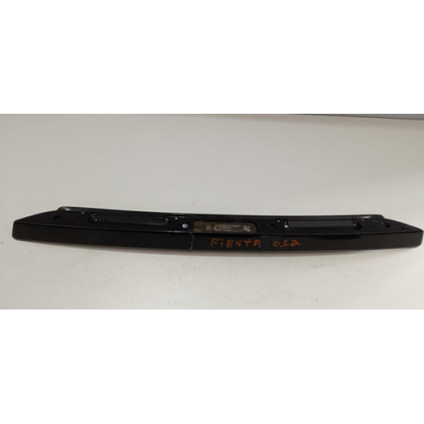 Moldura Tampa Traseira Luz Placa Fiesta Hatch 2004 A 2012 - Preta