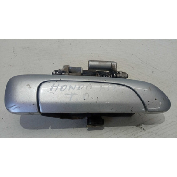 Maçaneta Externa Traseira Direita Honda Fit 2004 2005 Prata Traseira