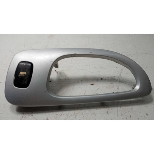 Moldura Maçaneta Interna Tras Esq Peugeot 307 2010 Original  Prata