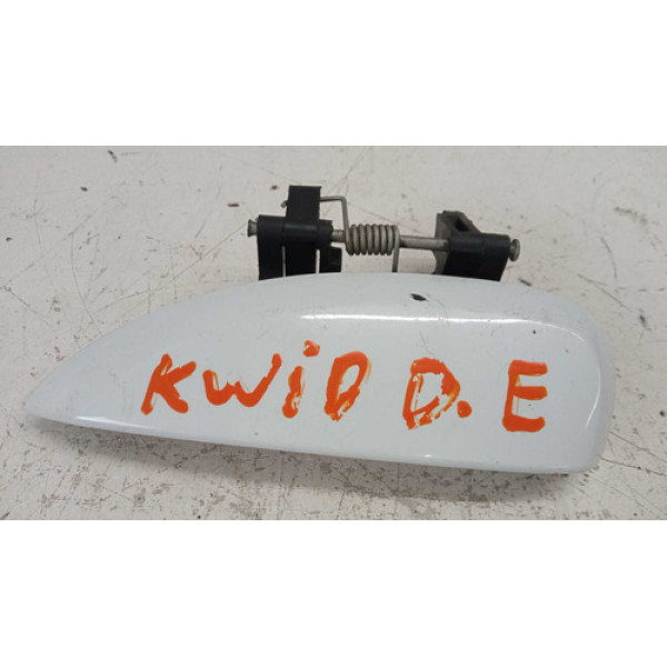 Maçaneta Externa  Diant Esquerda Kwid 2017 A 2021 Original Branco Dianteira