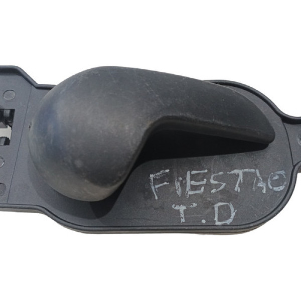 Maçaneta Interna Direito Dianteiro T Ford Fiesta 2002 A 2014 Preto Dianteira
