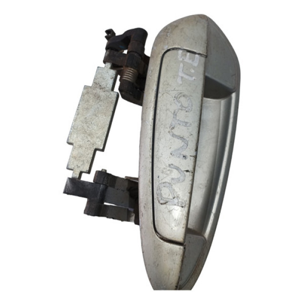 Maçaneta Externa Traseiro Esquerdo Li Fiat Punto 2007 A 2018 Cinza Traseira