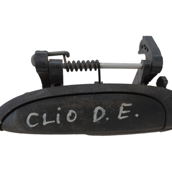 Maçaneta Externa Dianteiro Esquerdo Renault Clio 1999 A 2015 Preto Dianteira