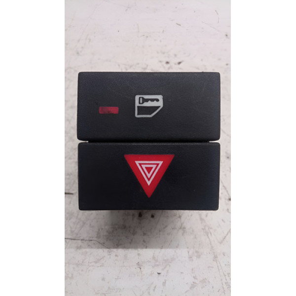 Botão Interruptor Pisca Alerta Trava Gm Vectra 2008   Preto