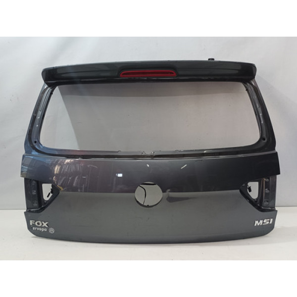 Tampa Traseira Volkswagen Fox 2015 A 2019 Com Avaria Origina Cinza-escuro