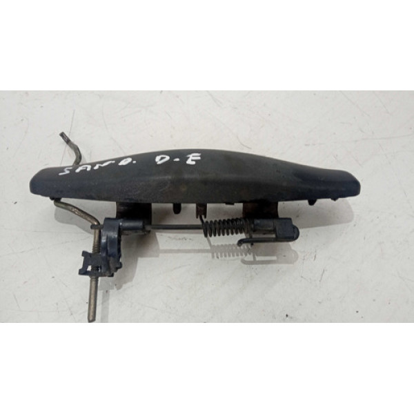 Maçaneta Externa Esquerdo Diante Renault Sandero 2010 A 2013 Preto Dianteira