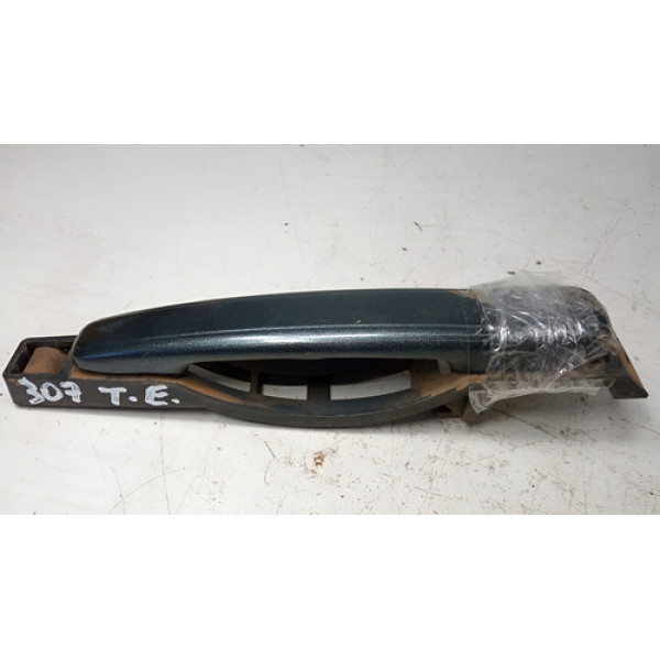 Maçaneta Externa Trás Esquerda Peugeot 307 2010 Original  Cinza Traseira