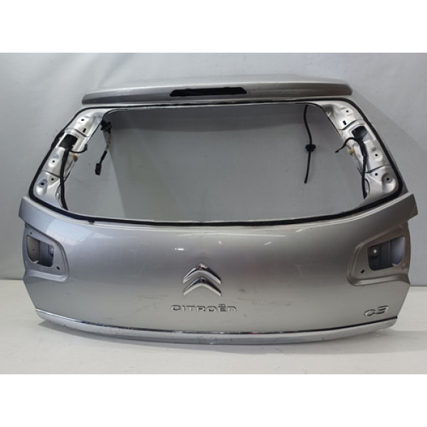 Tampa Traseira Citroen C3 2015 A 2018 Com Avaria  Cinza