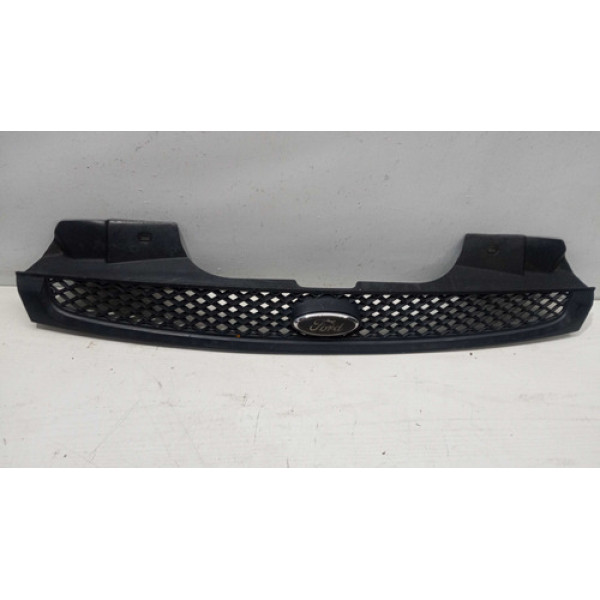 Grade Parachoque Dianteiro Ford Fiesta 2003 A 2009 Preto Para-choque