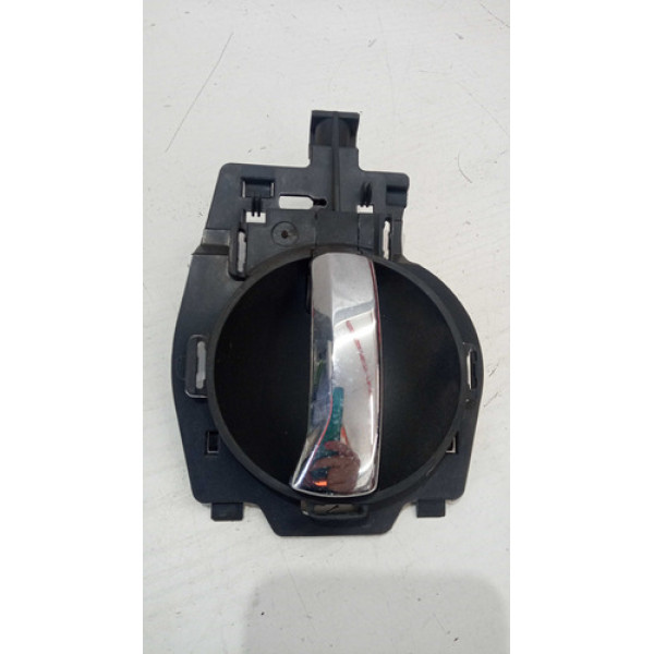 Maçaneta Interna Traseiro Le Esquerdo Citroen C3 2010 A 2011 Cromado Traseira