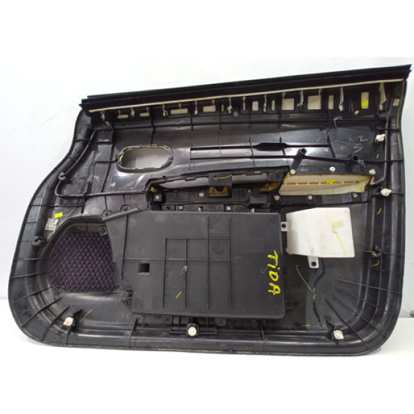 Forro Porta Dianteiro Esquerdo Nissan Tiida 2010 Original Preto