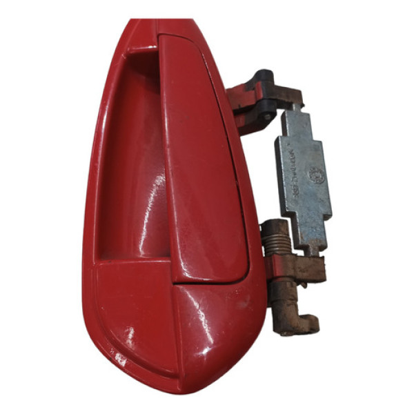 Maçaneta Externa Traseiro Esquerdo Li Fiat Punto 2007 A 2018 Vermelho Traseira