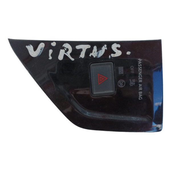 Botao Pisca Alerta Virtus/ Polo Highline Tsi 1.0 2020/2021 - Preto