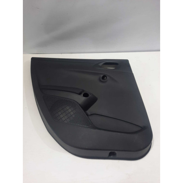 Forro Porta Dianteiro Ld Peugeot 208 Active 1.2 2012 Até 17 Preto