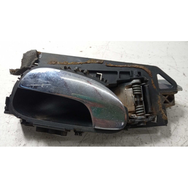Macaneta Interna Trás Esq Peugeot 307 2010 Preto Traseira